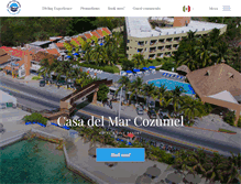 Tablet Screenshot of casadelmarcozumel.com